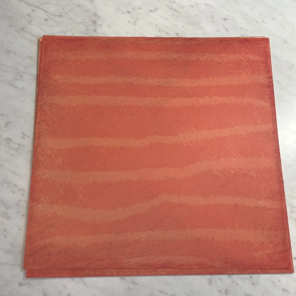 Orange Yellow Safari Print Scrapbook Papers 15 Sheets 12x12